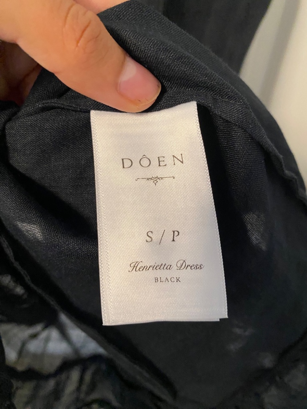 Doen Henrietta Dress in Black - Picture 7 of 8